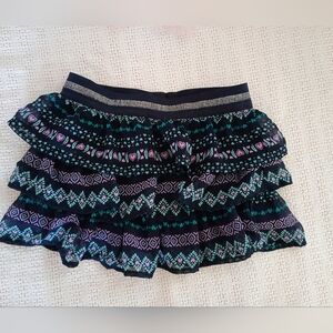 Colorful Patterned Kids Skirt